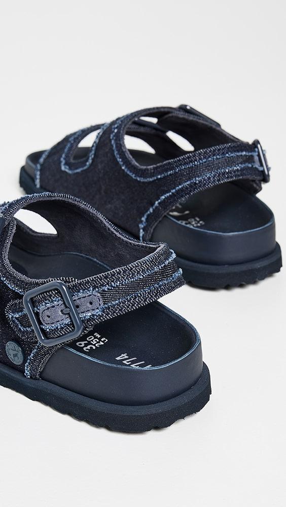 Birkenstock 1774 Milano Stone Washed Denim Sandals | Shopbop Product Image