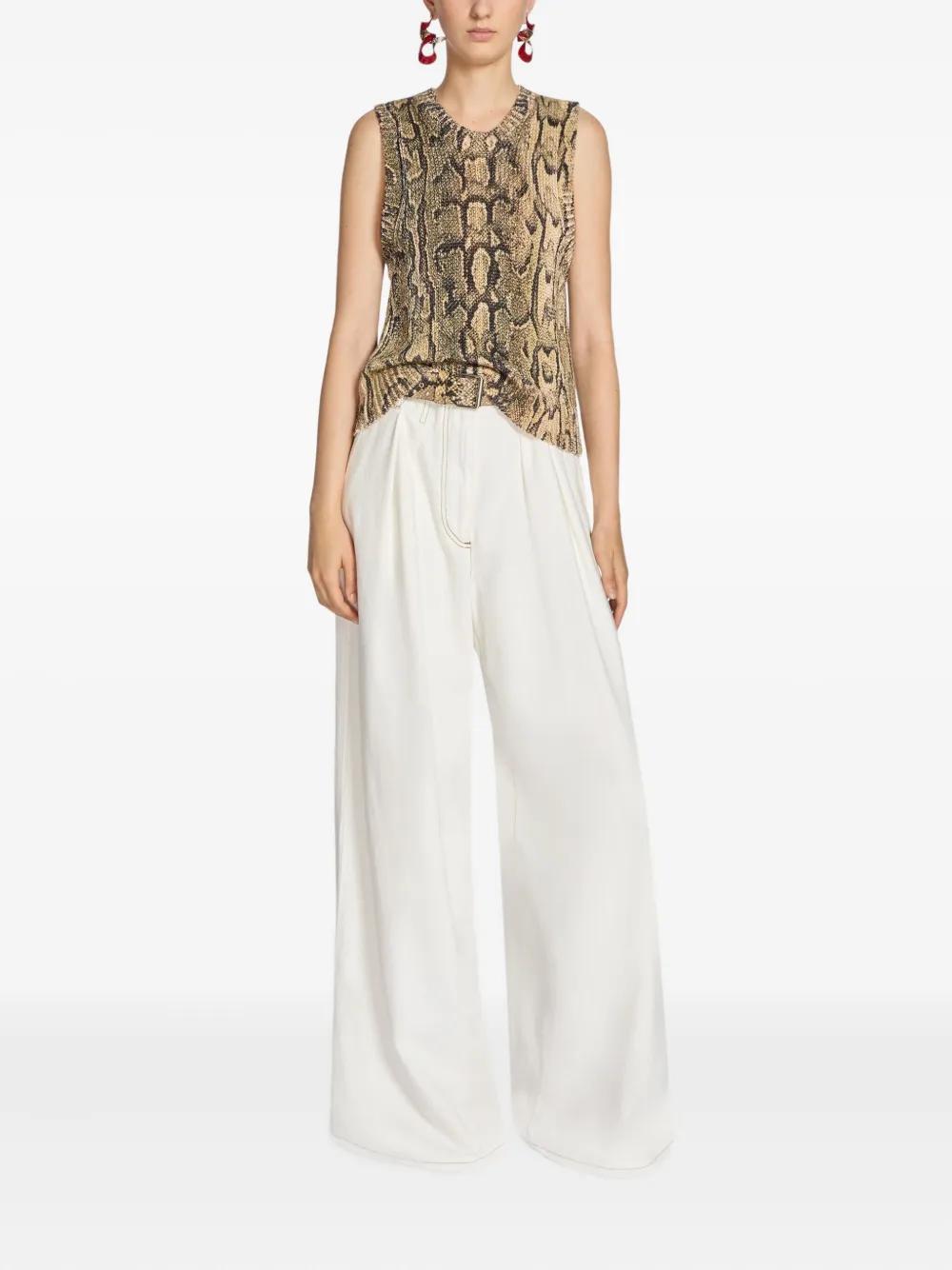 snake-print top  Product Image