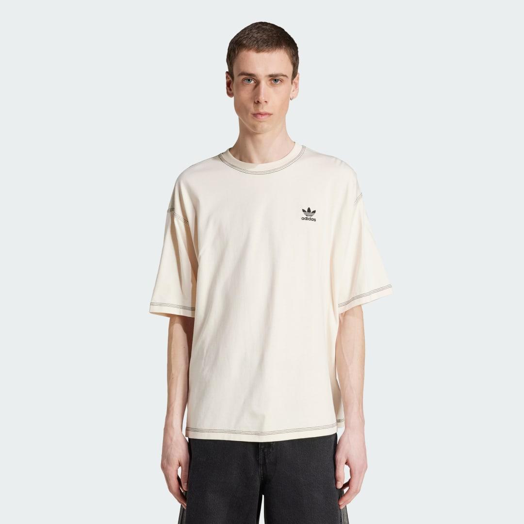 adidas Trefoil Essentials Tee Black L Mens Product Image