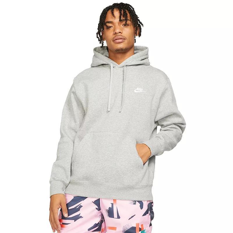 Mens Nike Sportswear Club Fleece Pullover Hoodie Dark Gray Grey Product Image