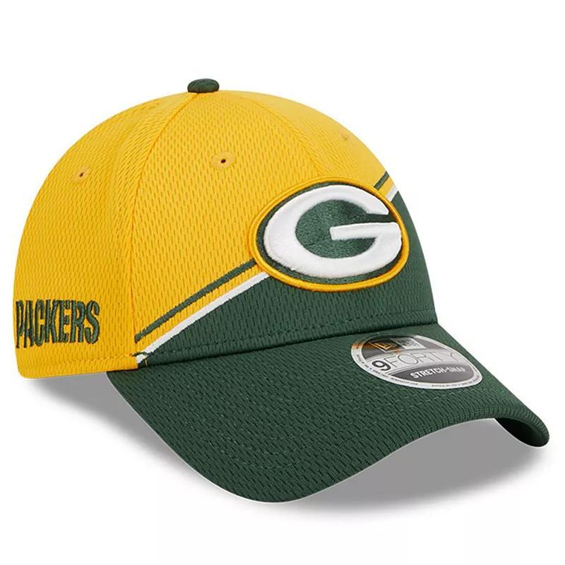 Mens New Era /Green Green Bay Packers 2023 Sideline 9FORTY Adjustable Hat Product Image