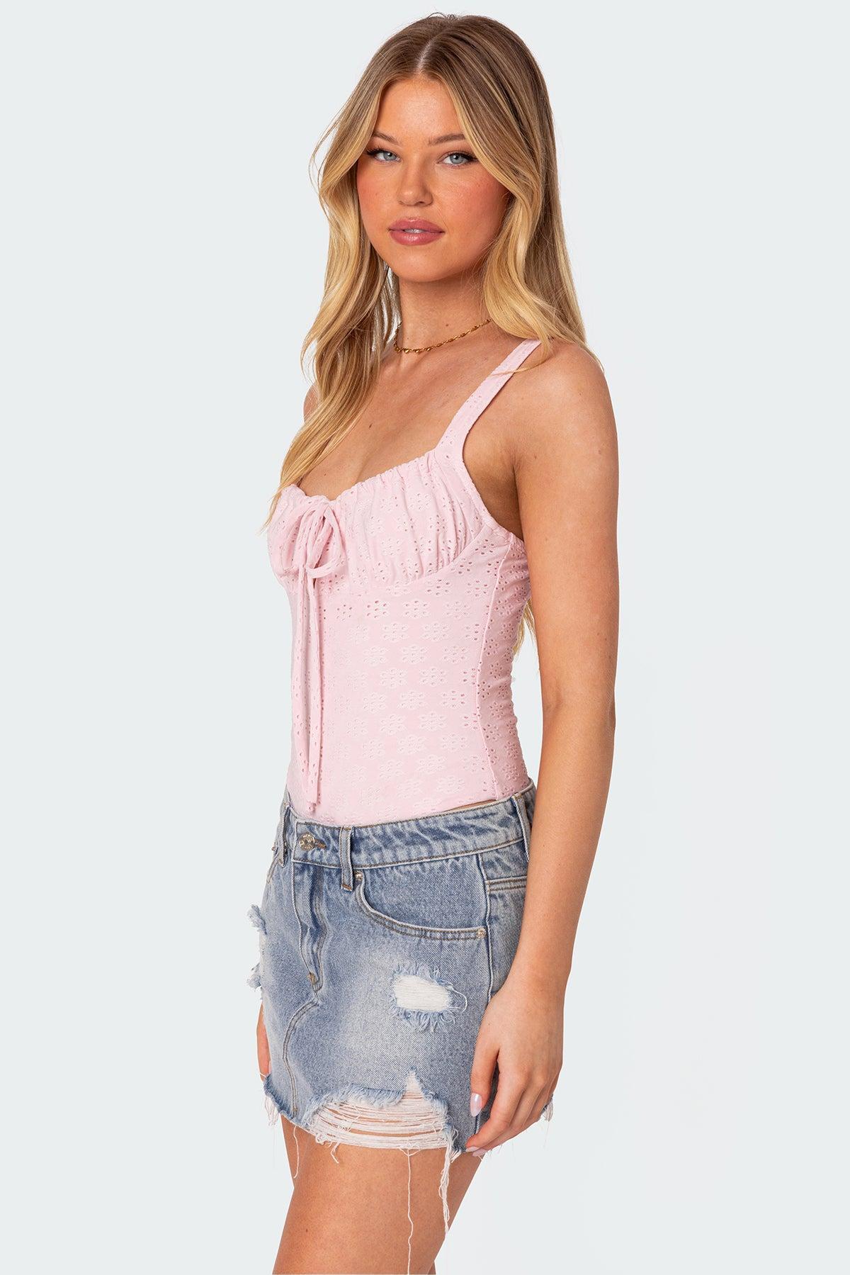Carol Eyelet Bodysuit Product Image