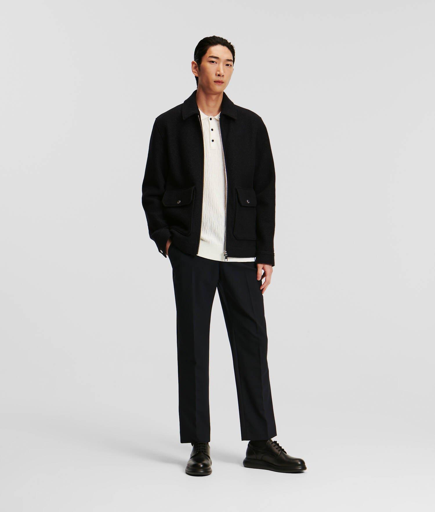 KARL ESSENTIALS BOUCLÉ JACKET Product Image