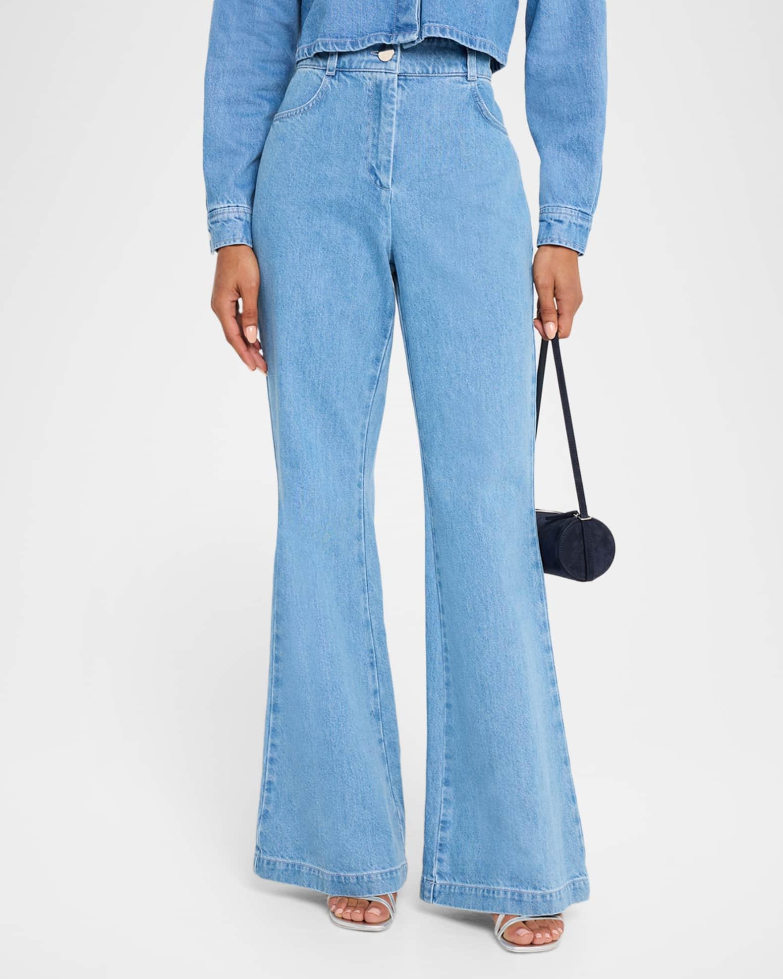 Gaia Denim Flare Pants  Product Image