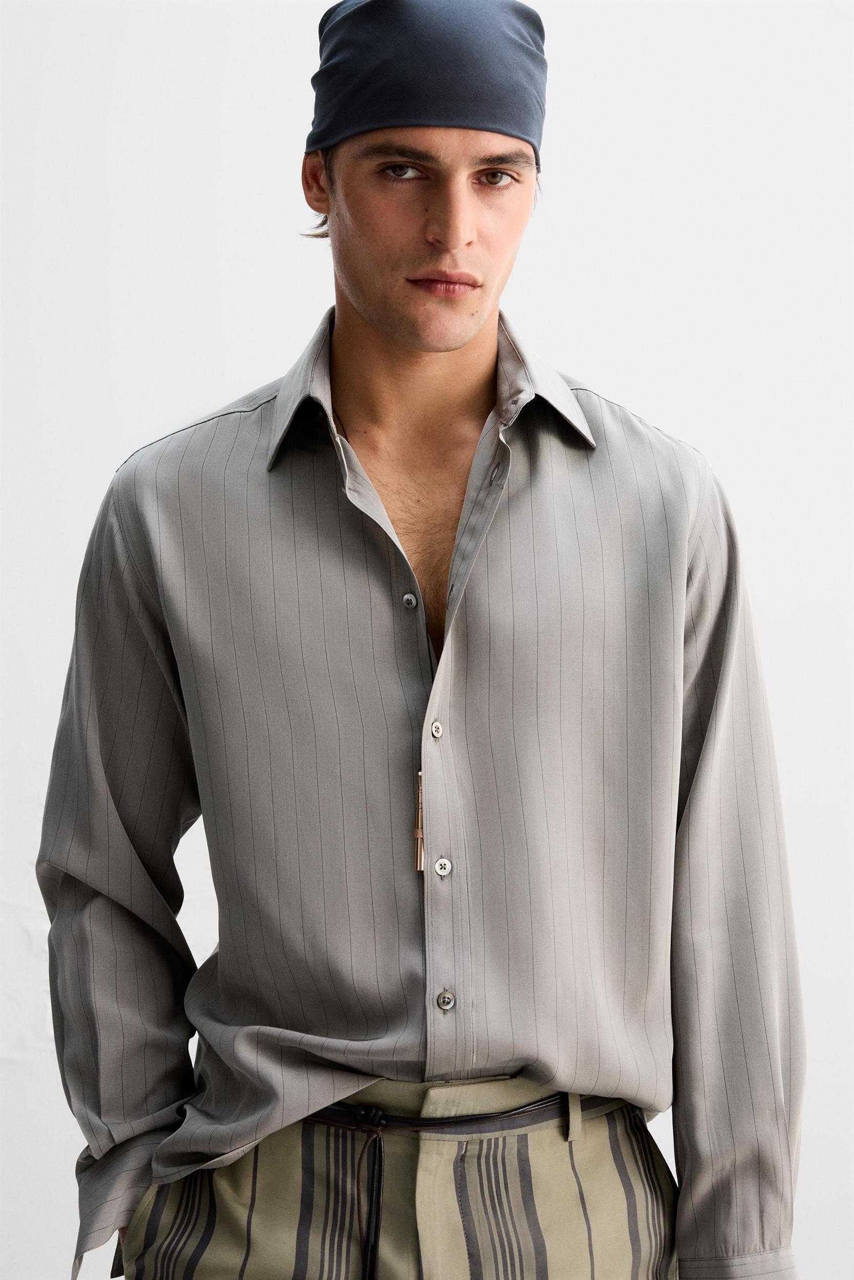 LIMITED EDITION VISCOSE STRIPE SHIRT Product Image