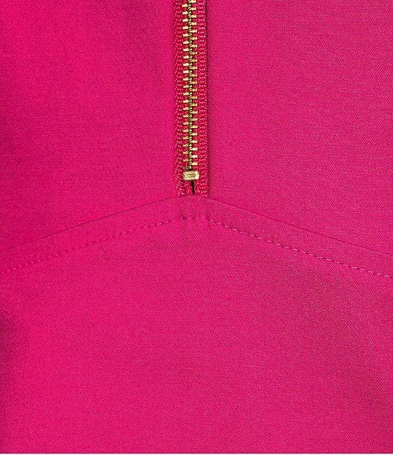 Trina Turk Tied Split V-Neck Sleeveless A-Line Mini Dress Product Image