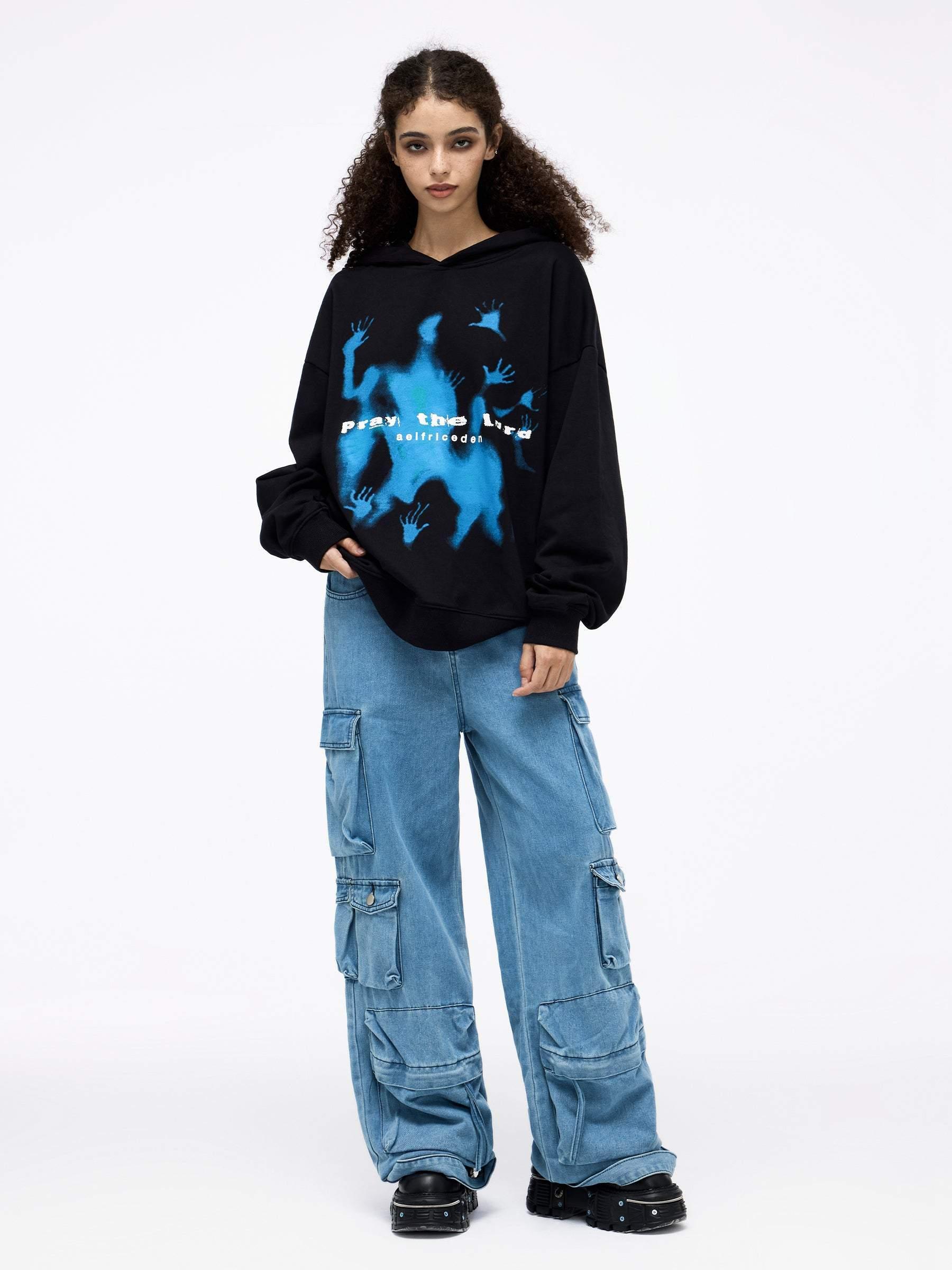 Aelfric Eden Abstraction Shadow Graphic Hoodie Product Image