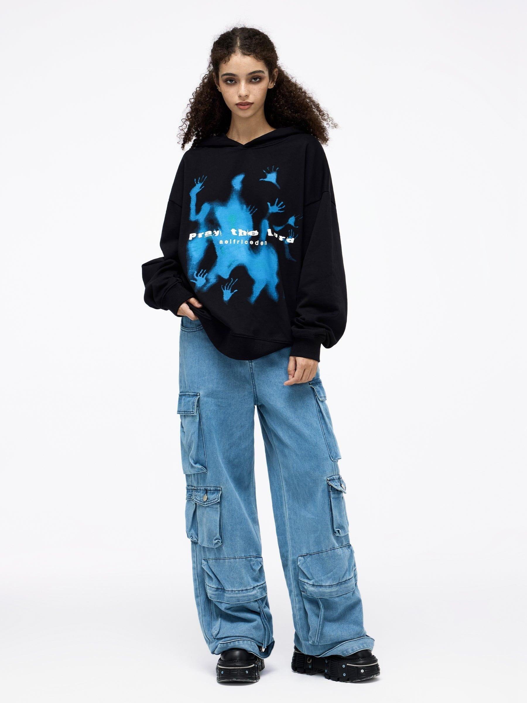 Aelfric Eden Abstraction Shadow Graphic Hoodie Product Image