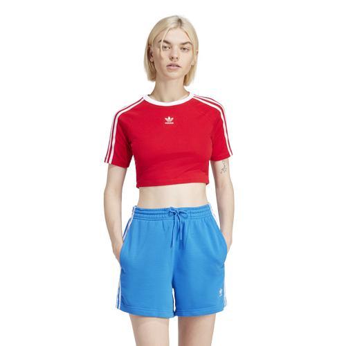 adidas Originals Crop Baby Tee in Black at Nordstrom, Size X-Small Product Image