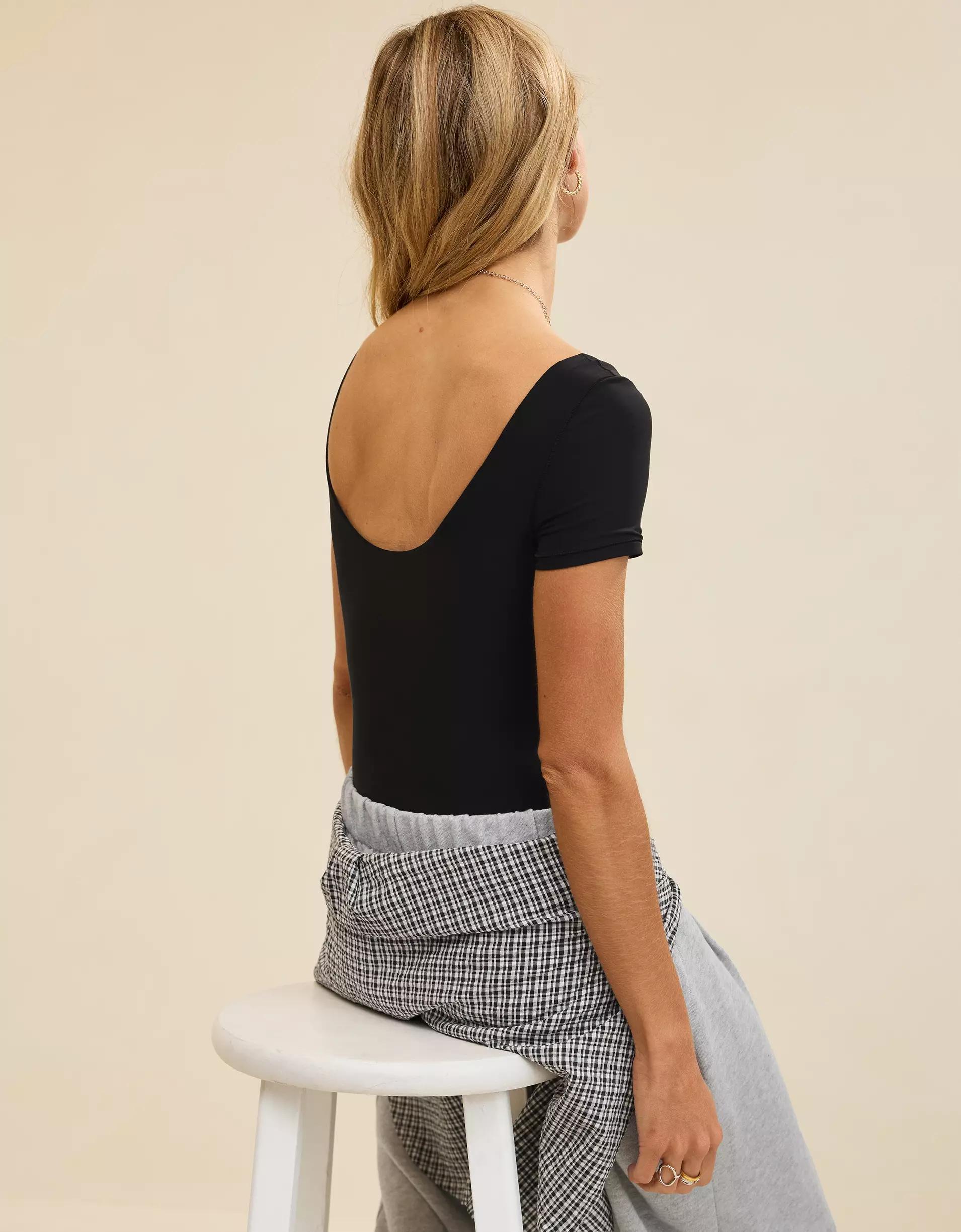 SMOOTHEZ Short Sleeve Square Neck Bodysuit  Product Image