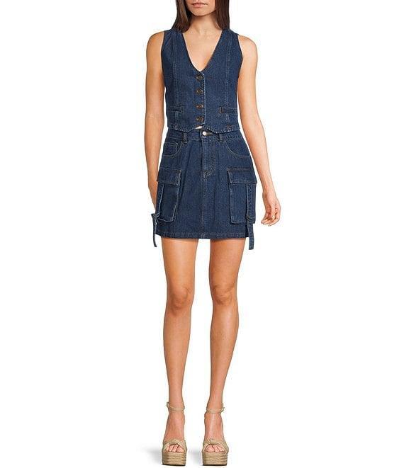 C&V Chelsea & Violet Coordinating Denim Vest Product Image