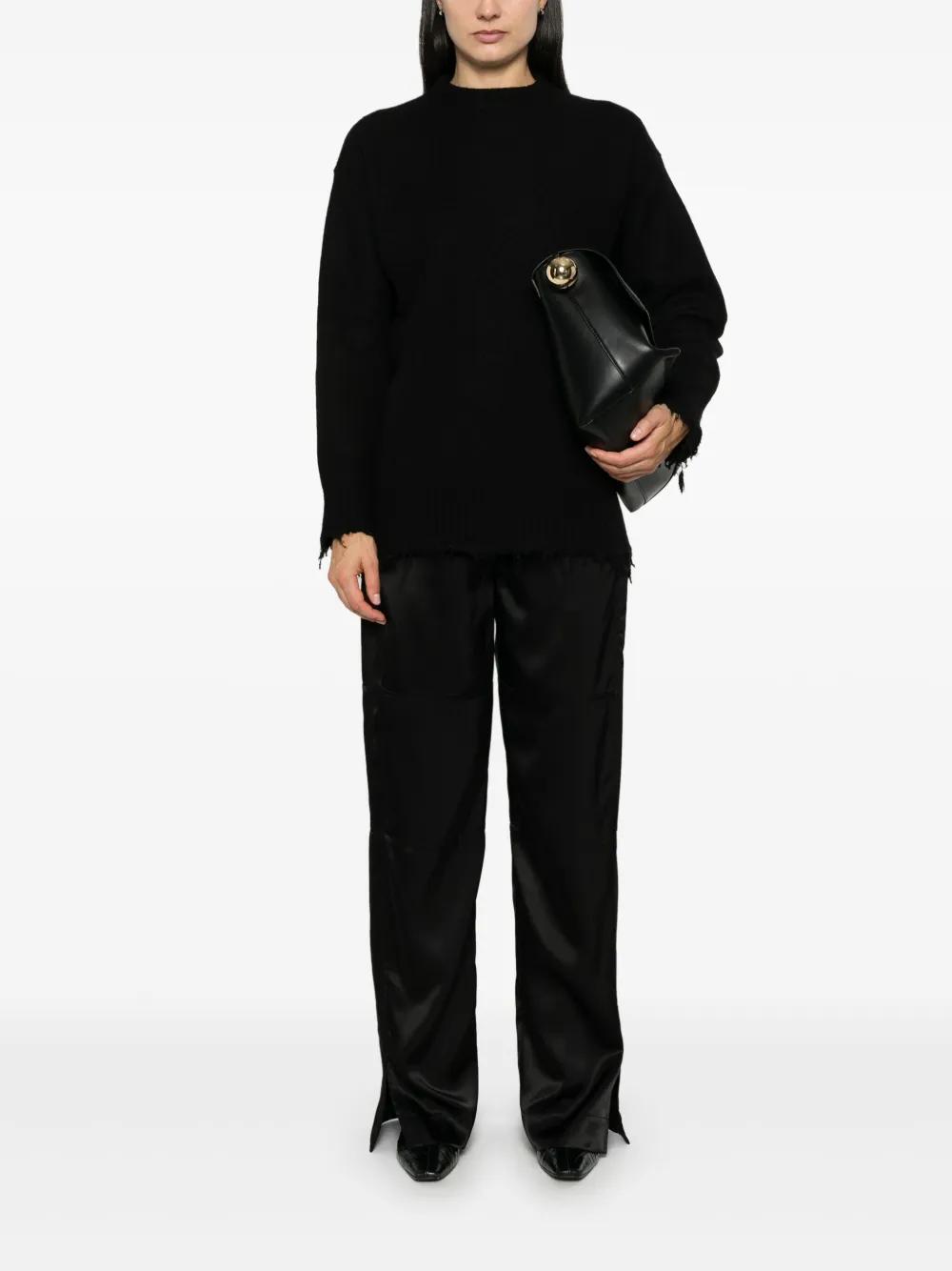 JIL SANDER Crew-neck Sweater In Black   Product Image