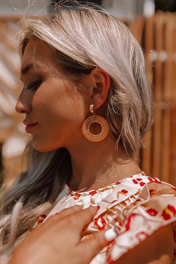 Made For Vacay Earrings In Brown Product Image