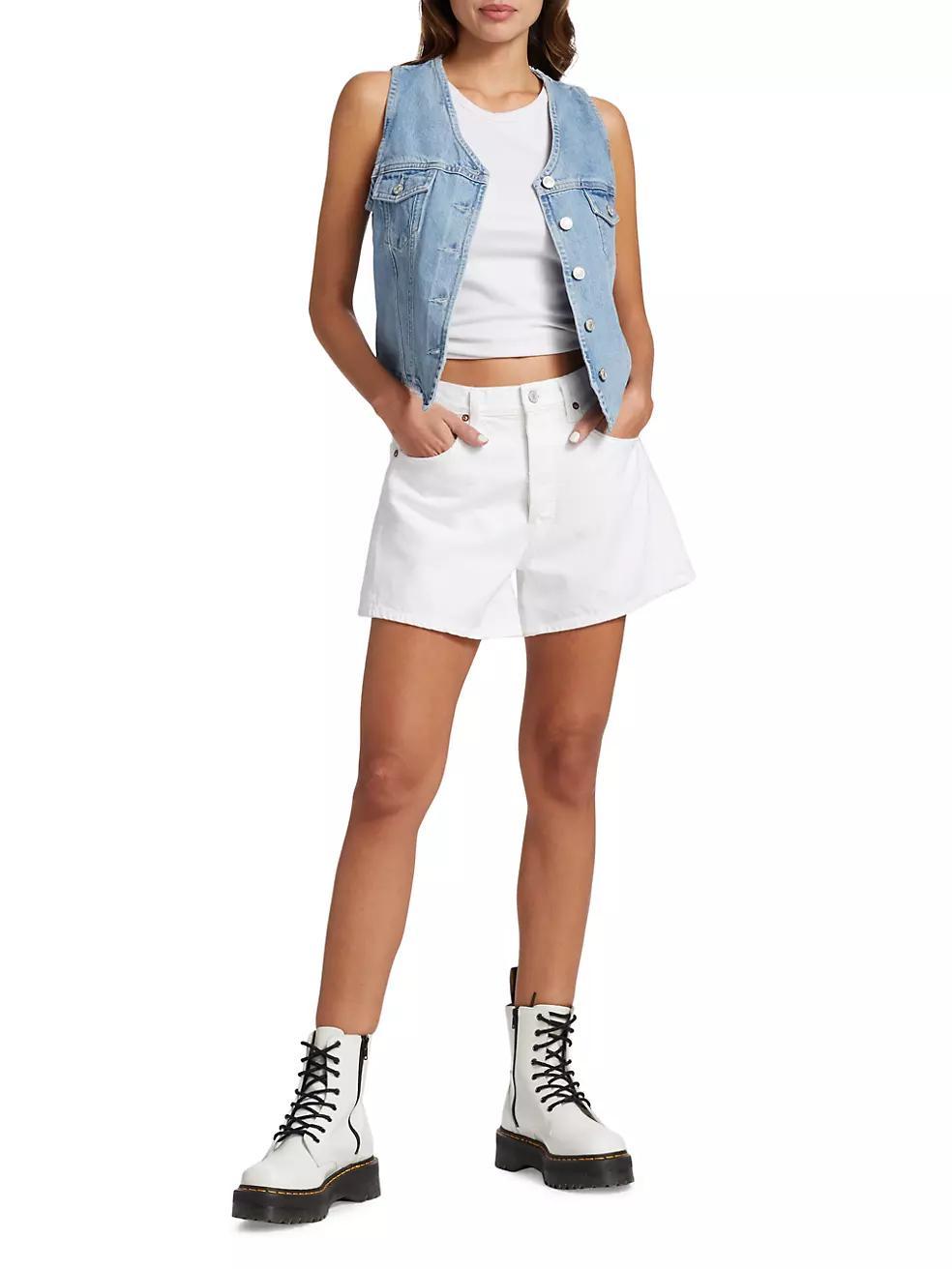 Parker Long Denim Shorts Product Image
