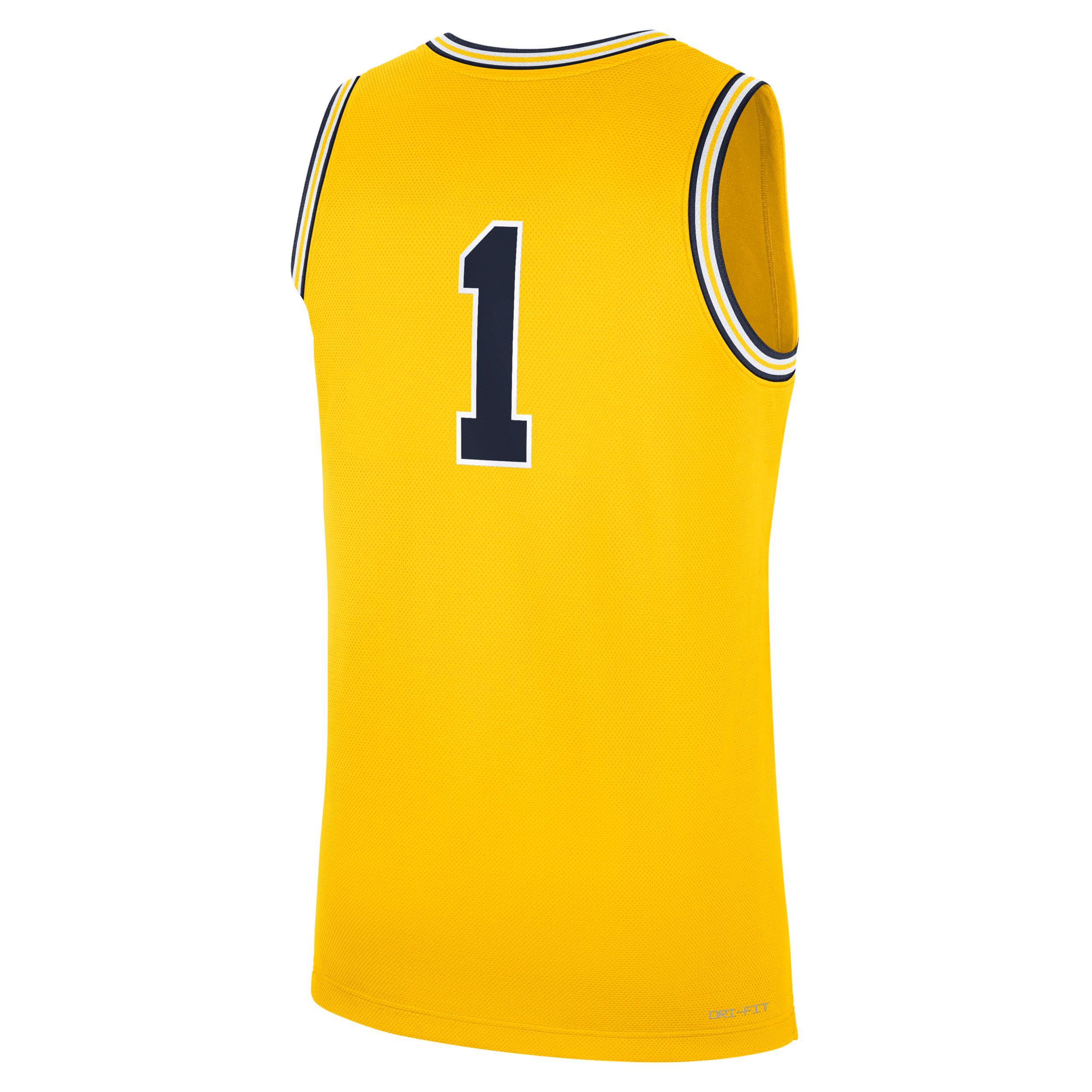 Men's Michigan Wolverines Replica Jordan Brand College Basketball Jersey Product Image
