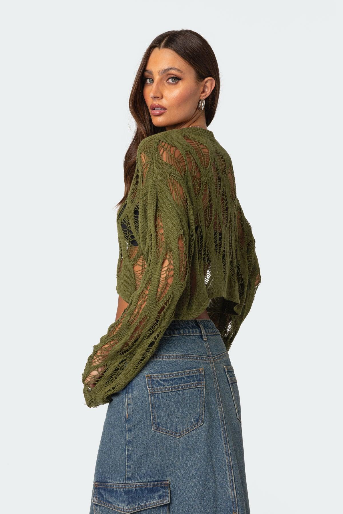 Clover Distressed Sweater Product Image
