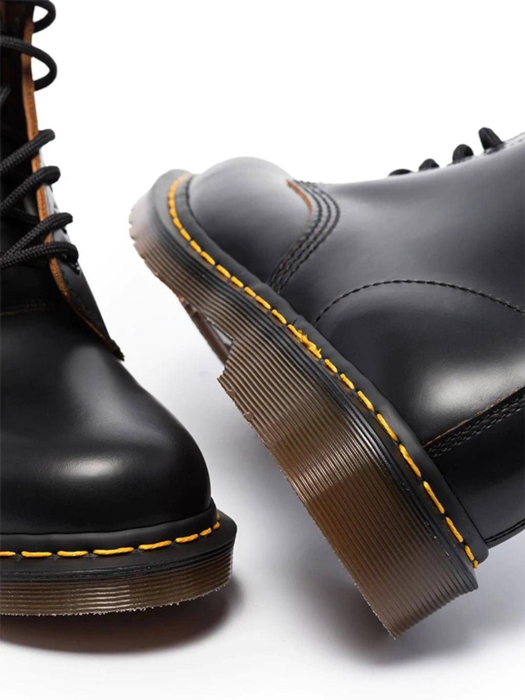 DR. MARTENS' Black Vintage 101 Leather Ankle Boots Product Image