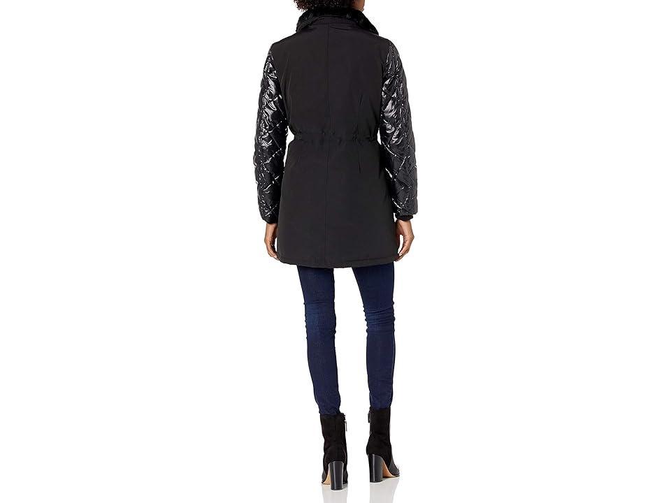 Calvin Klein Womens Zip Front Polyfill Anorack Parka Women's Coat Product Image