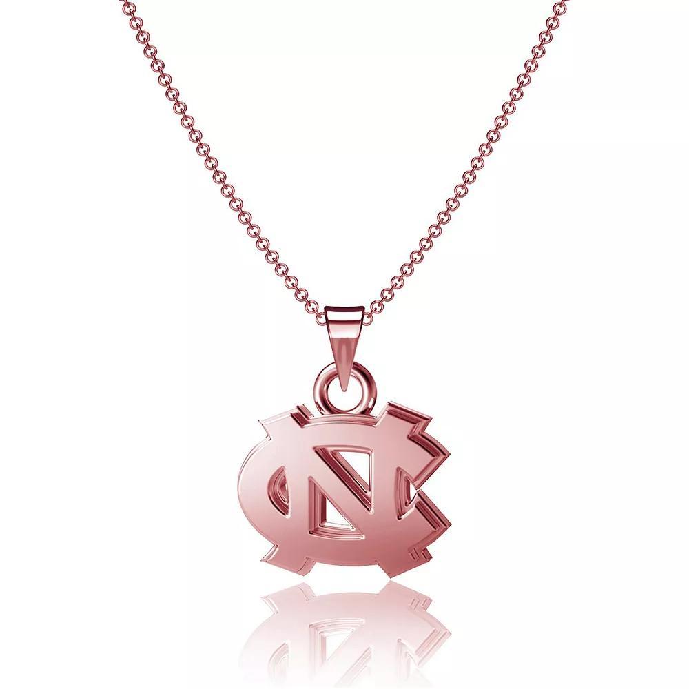Dayna Designs North Carolina Tar Heels Rose Gold Pendant Necklace, Women's, Team Product Image