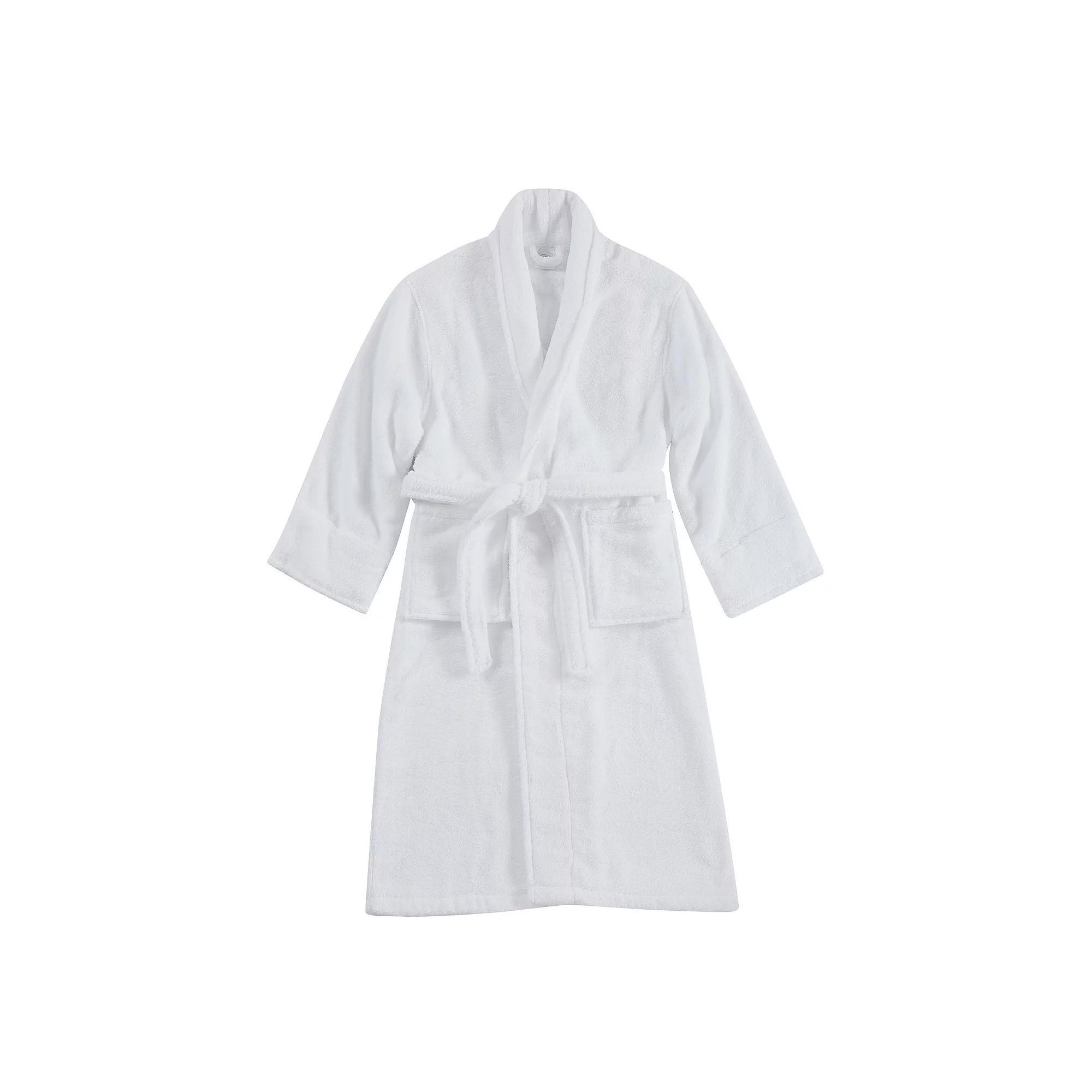 Borghese Roma Luxe Cotton Zero Twist Bath Robe, Women's, Size: Large/XL, White Product Image