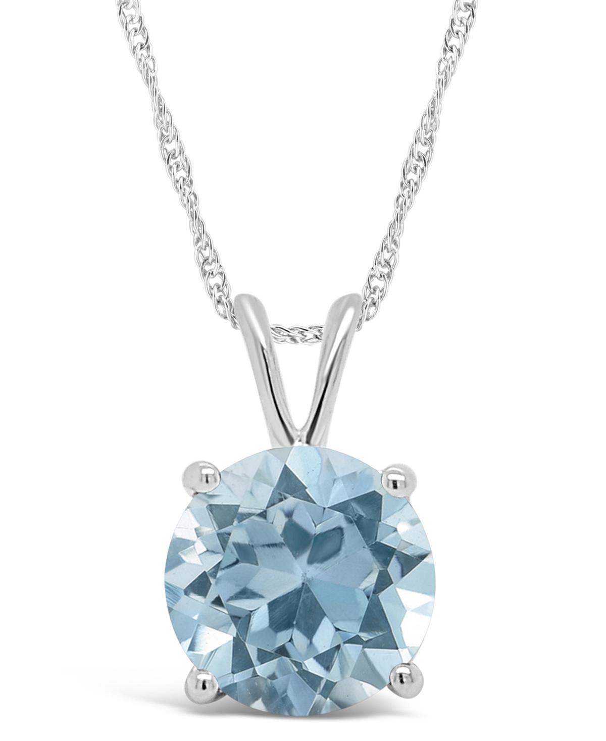 Alyson Layne Sterling Silver Citrine Solitaire Pendant Necklace, Women's, Size: 18" Product Image