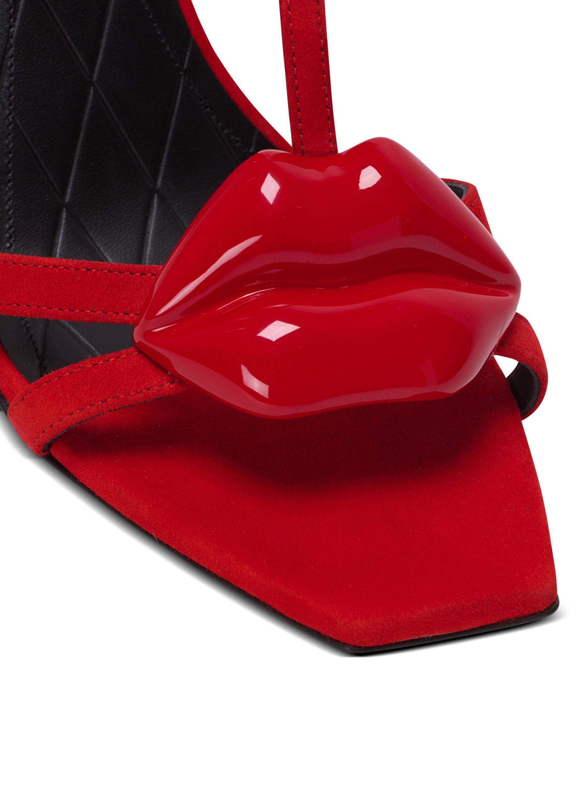 Suede Lips sandals Product Image