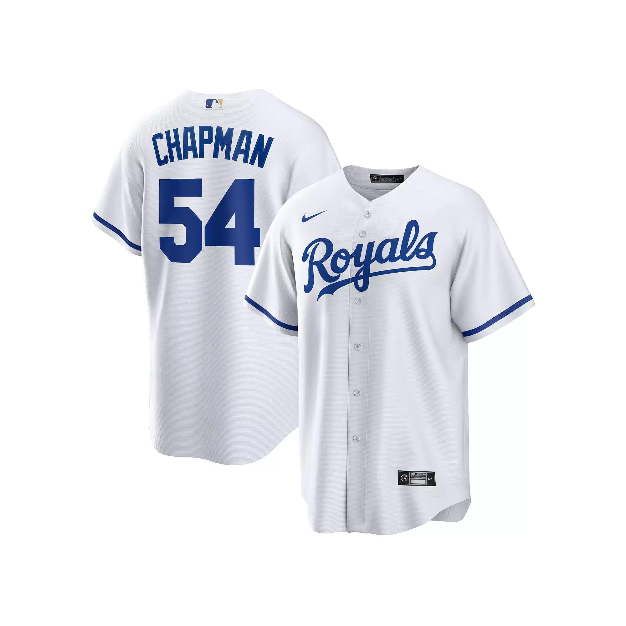 Mens Nike Aroldis Chapman Kansas City Royals Home Replica Player Jersey Product Image