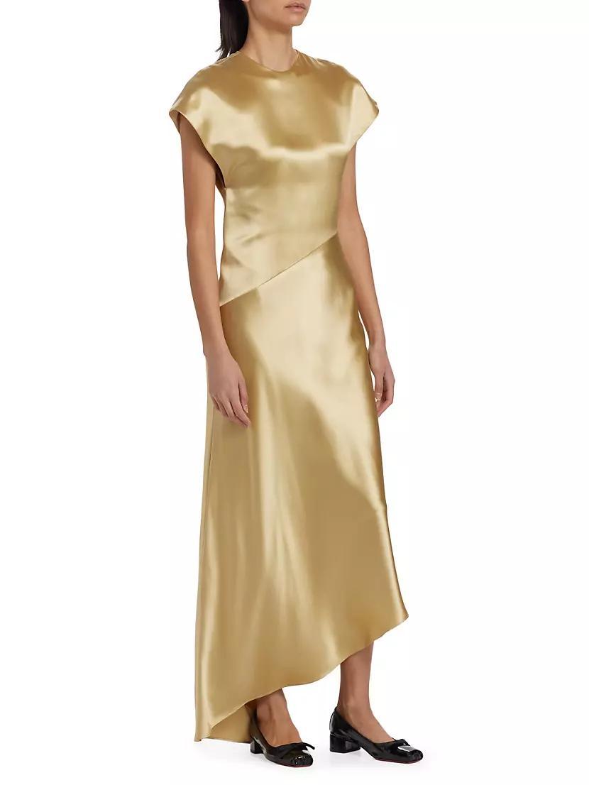 Abney Silk Asymmetric Dress Product Image