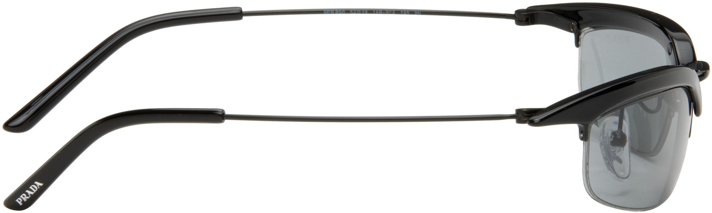 PRADA Black ' Runway' Sunglasses In 1ab3c2 Product Image