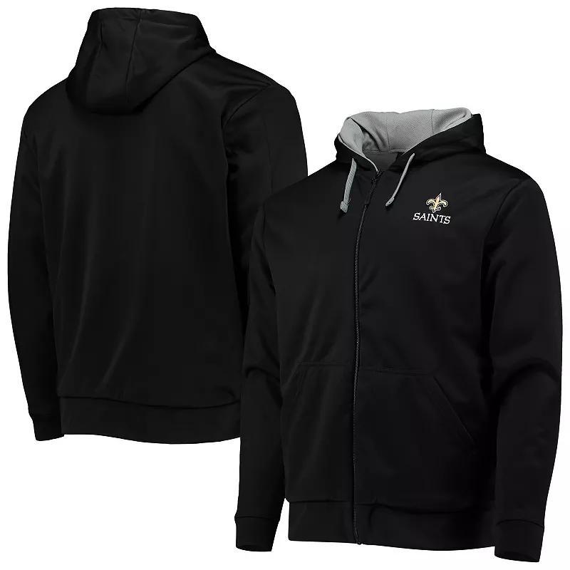 Men's Dunbrooke Black/Gray New Orleans Saints Apprentice Full-Zip Hoodie, Size: 5XL Product Image