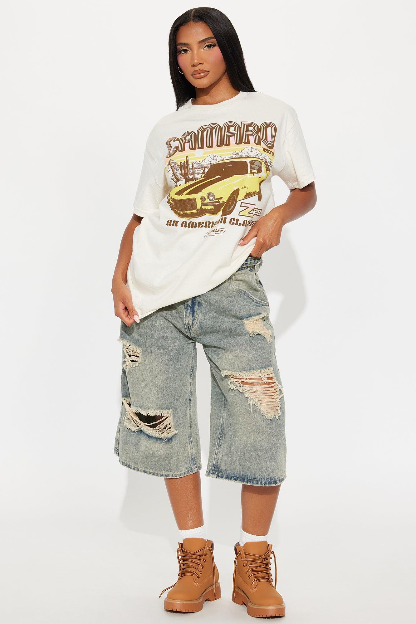 Camaro Desert Oversized Tee - Natural Product Image