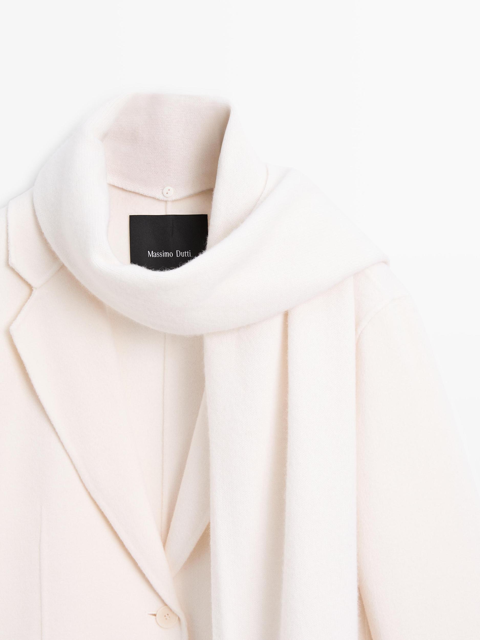 Wool blend blazer with scarf Product Image