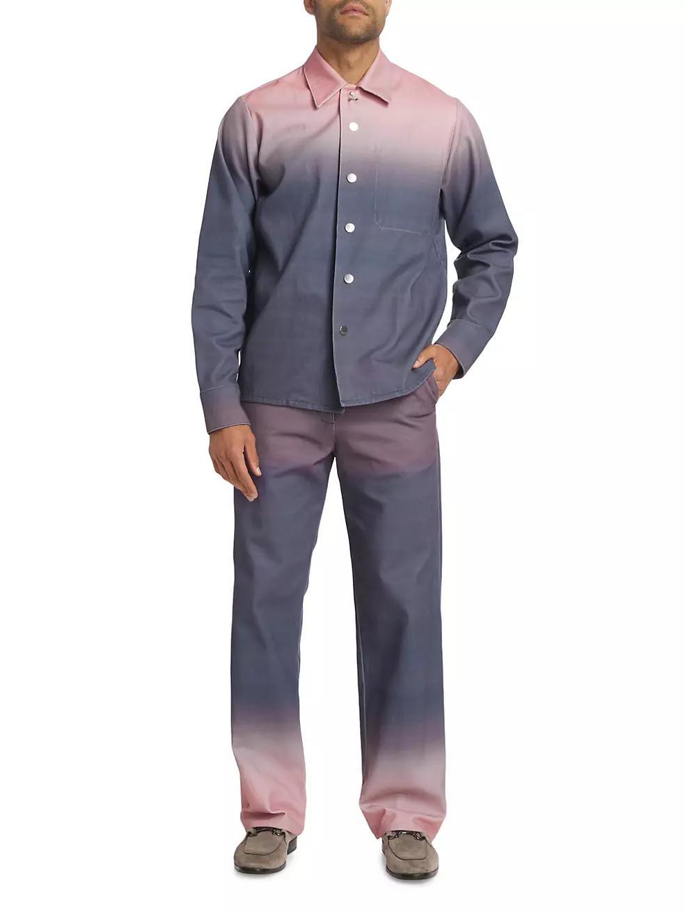 Mens Gradient Wide-Leg Pants Product Image