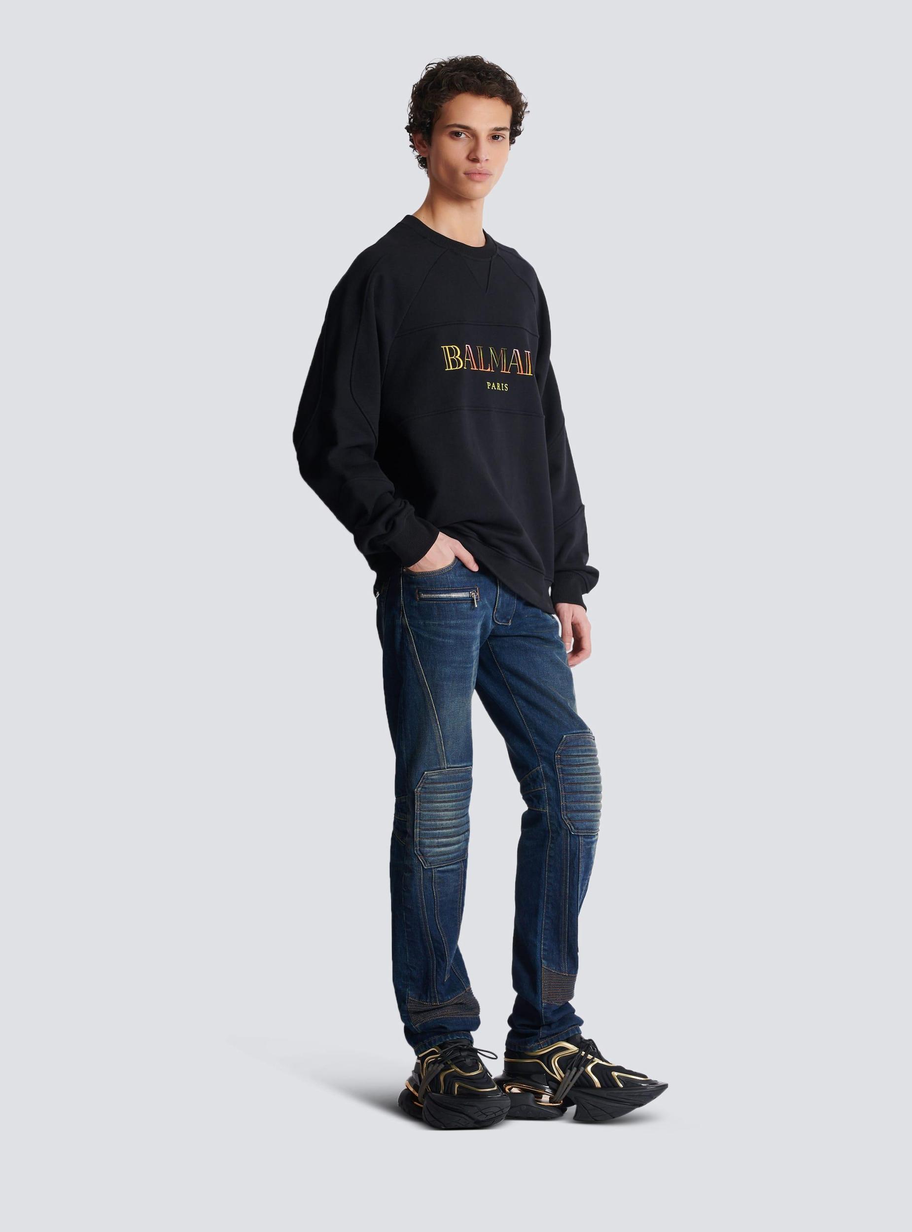 Vintage Balmain embroidered oversized sweatshirt Product Image