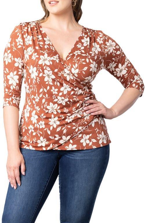 Womens Plus Femme Fatale Faux Wrap Top Product Image