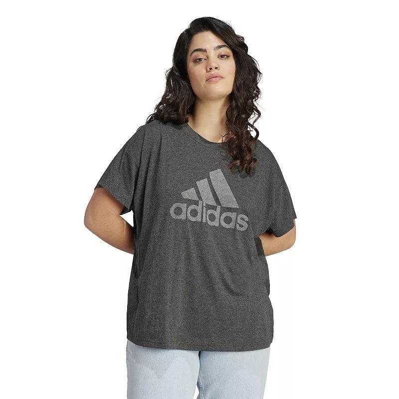 Plus Size adidas Future Icons Essentials Winners 3.0 Tee, Women's, Size: 4XL, Black Product Image