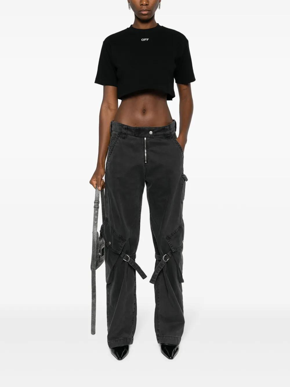 Off-Stamp cropped T-shirt Product Image