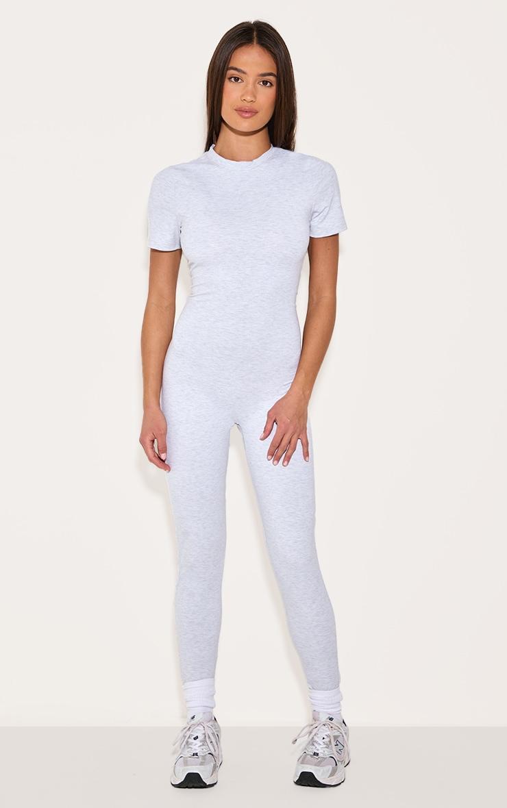 Ash Grey Ultimate Sculpt Short Sleeved Unitard Product Image