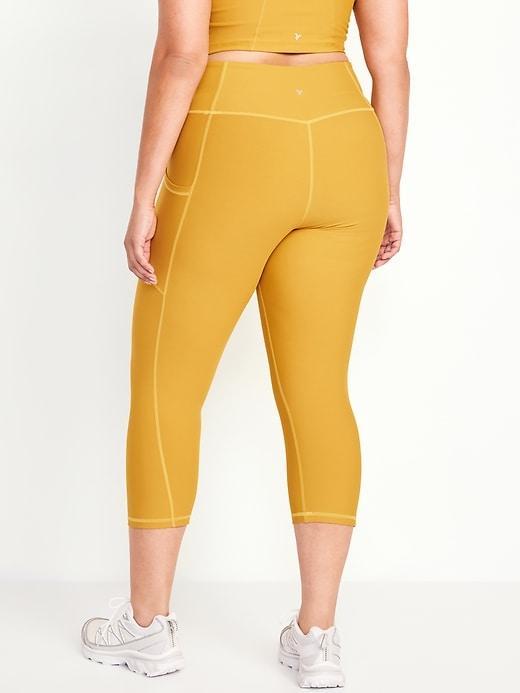 High-Waisted PowerSoft Crop Pocket Leggings Product Image