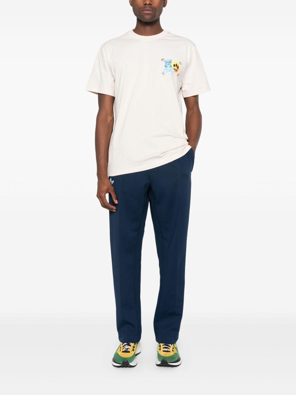 teddy bear-print T-shirt  Product Image
