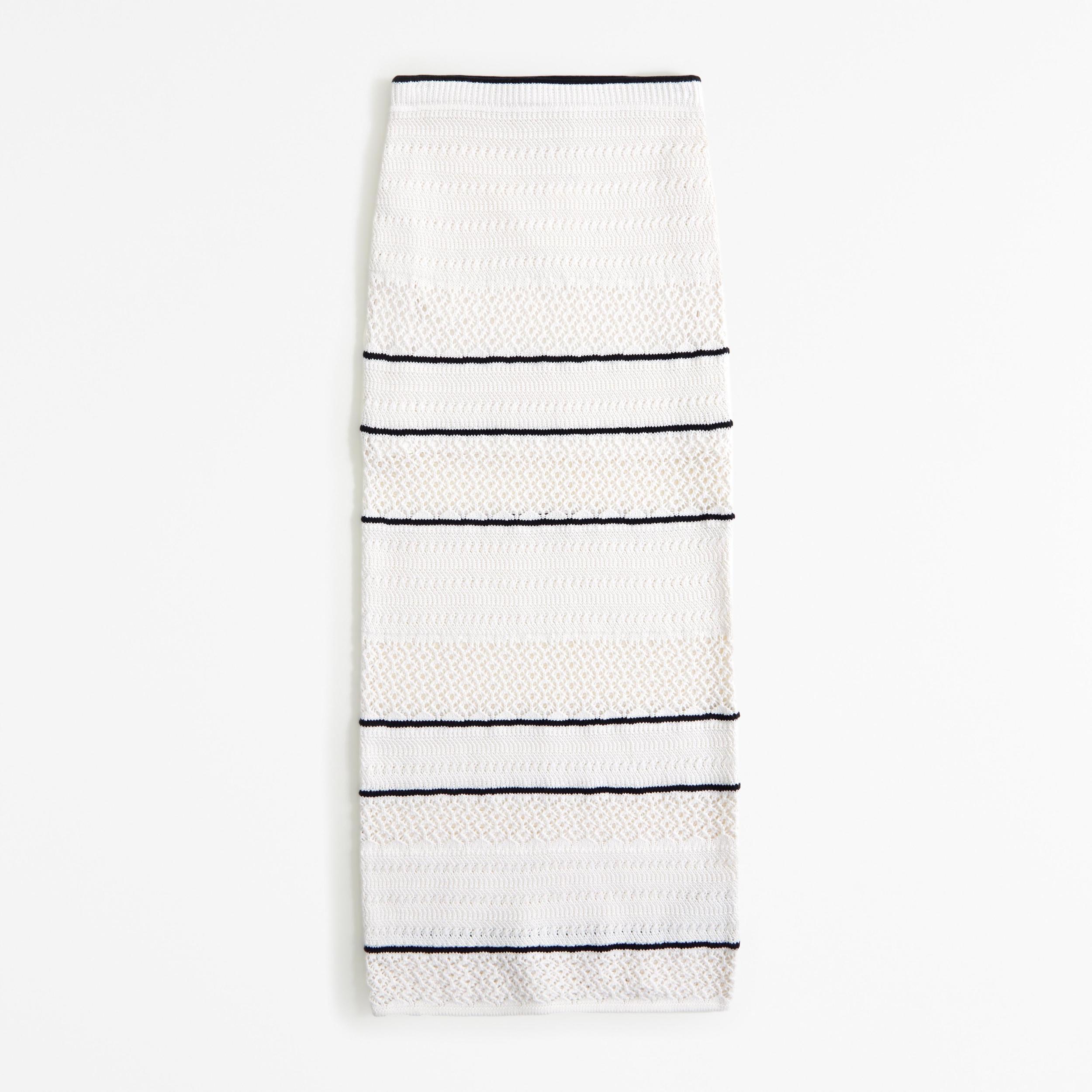 Crochet-Style Maxi Skirt Product Image