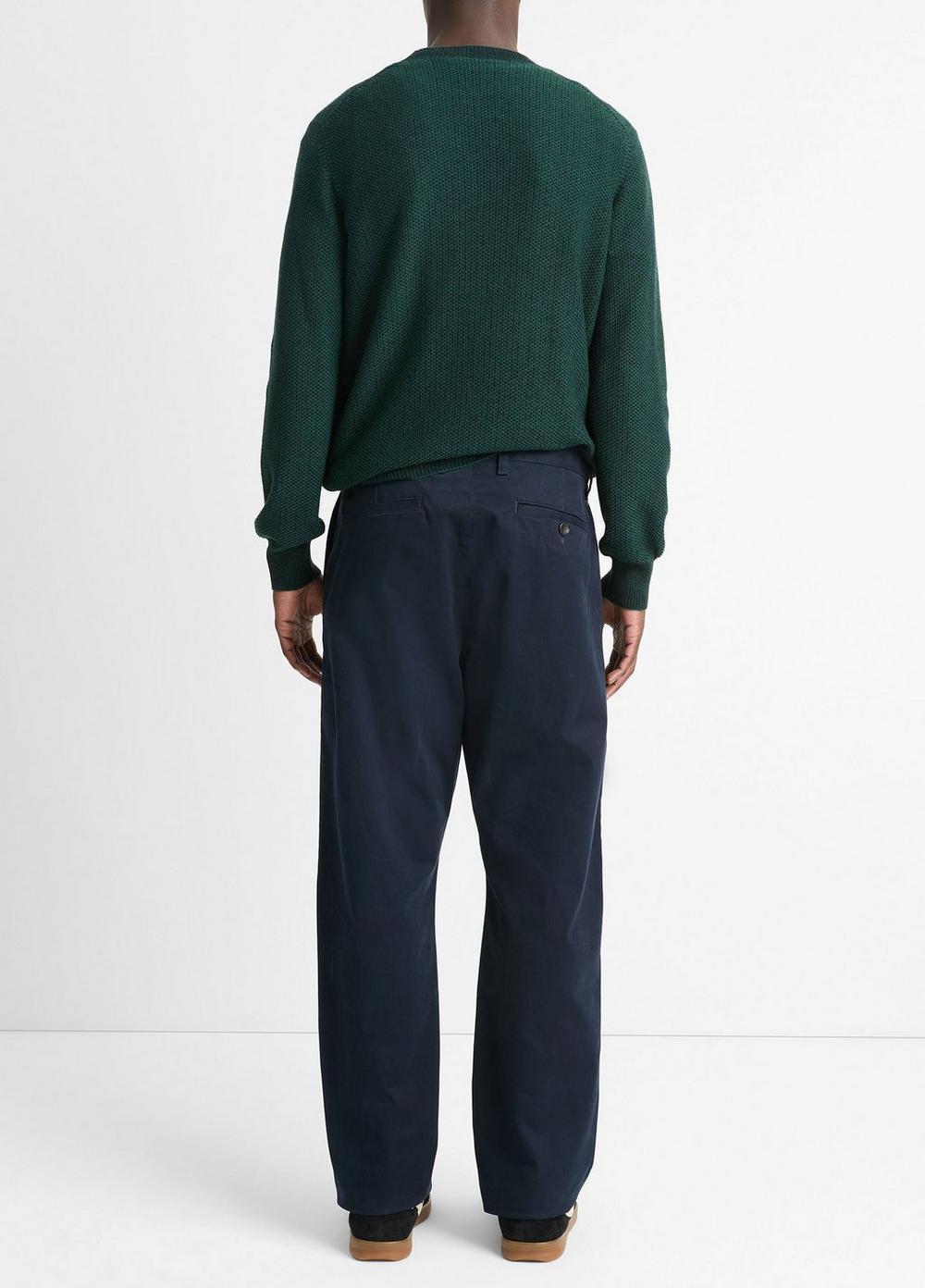 Mens Louie Relaxed Stretch-cotton Pant, Coastal Blue, Size 36 Vince Product Image