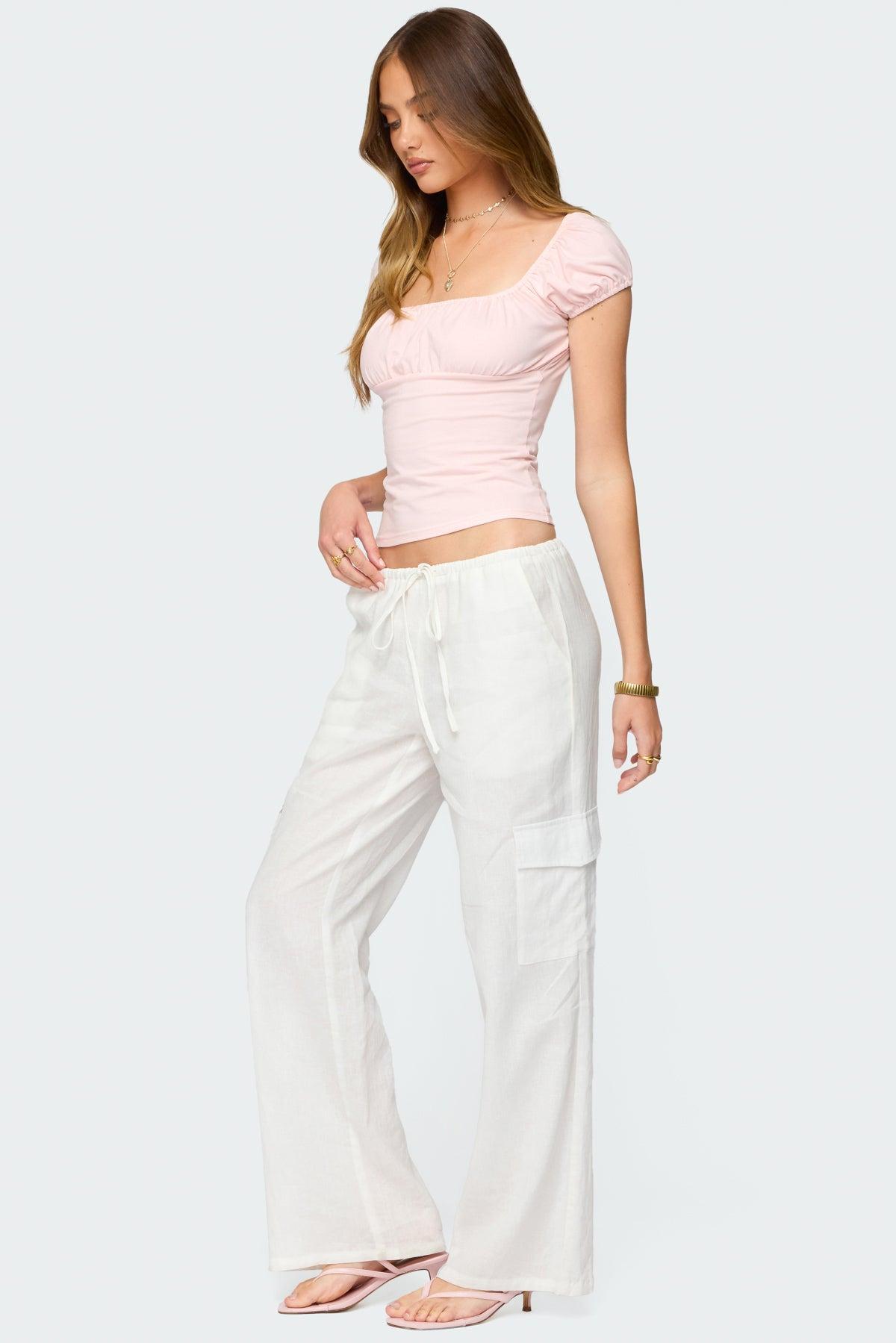 Oleana Gathered Bust Top Product Image