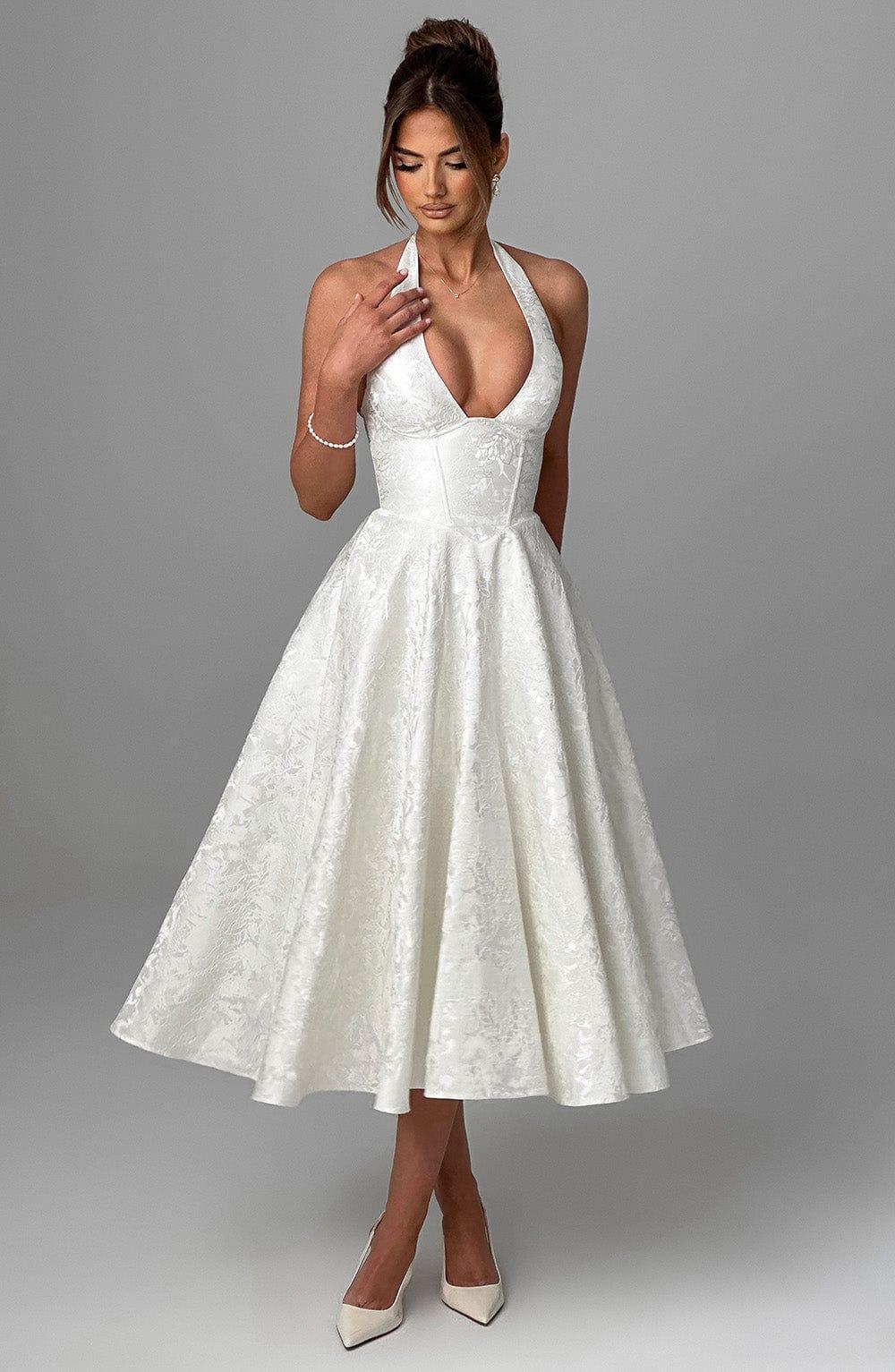 Effie Midi Dress - Ivory Product Image
