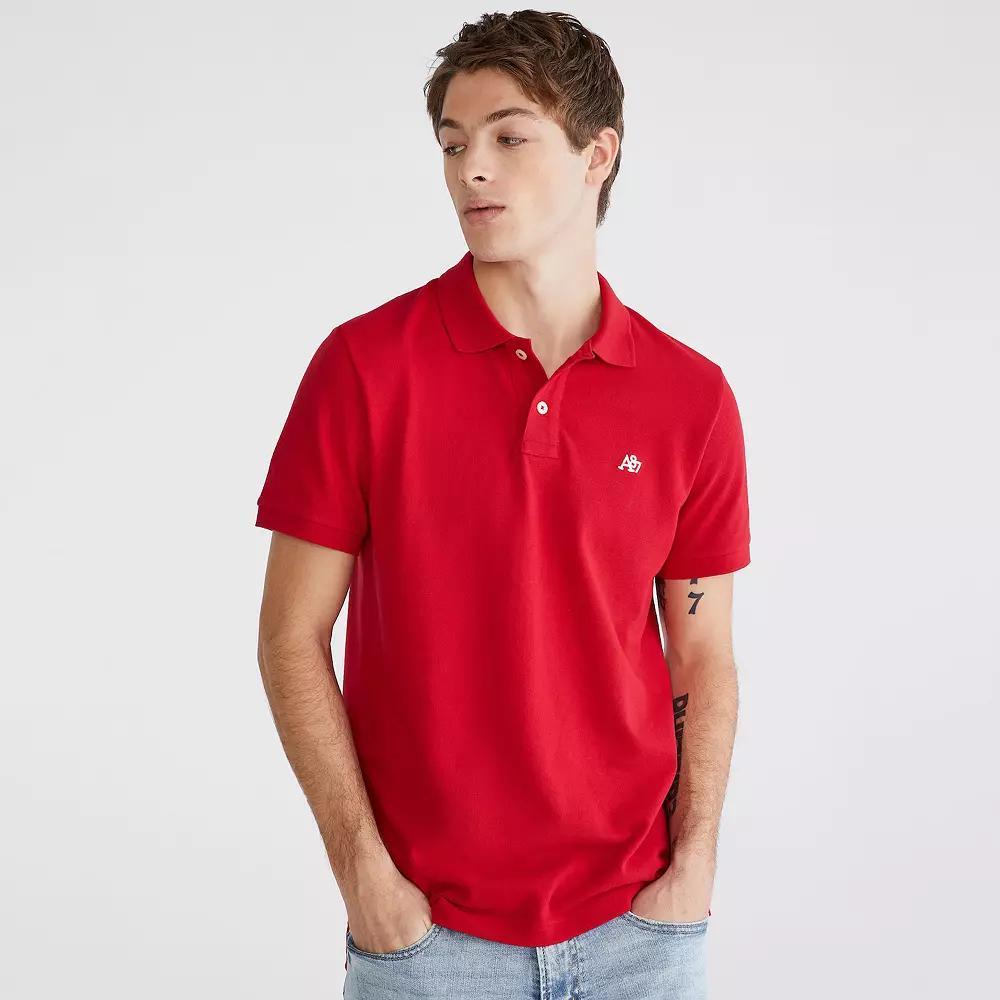 Mens Aeropostale Short Sleeve Pique Polo Product Image