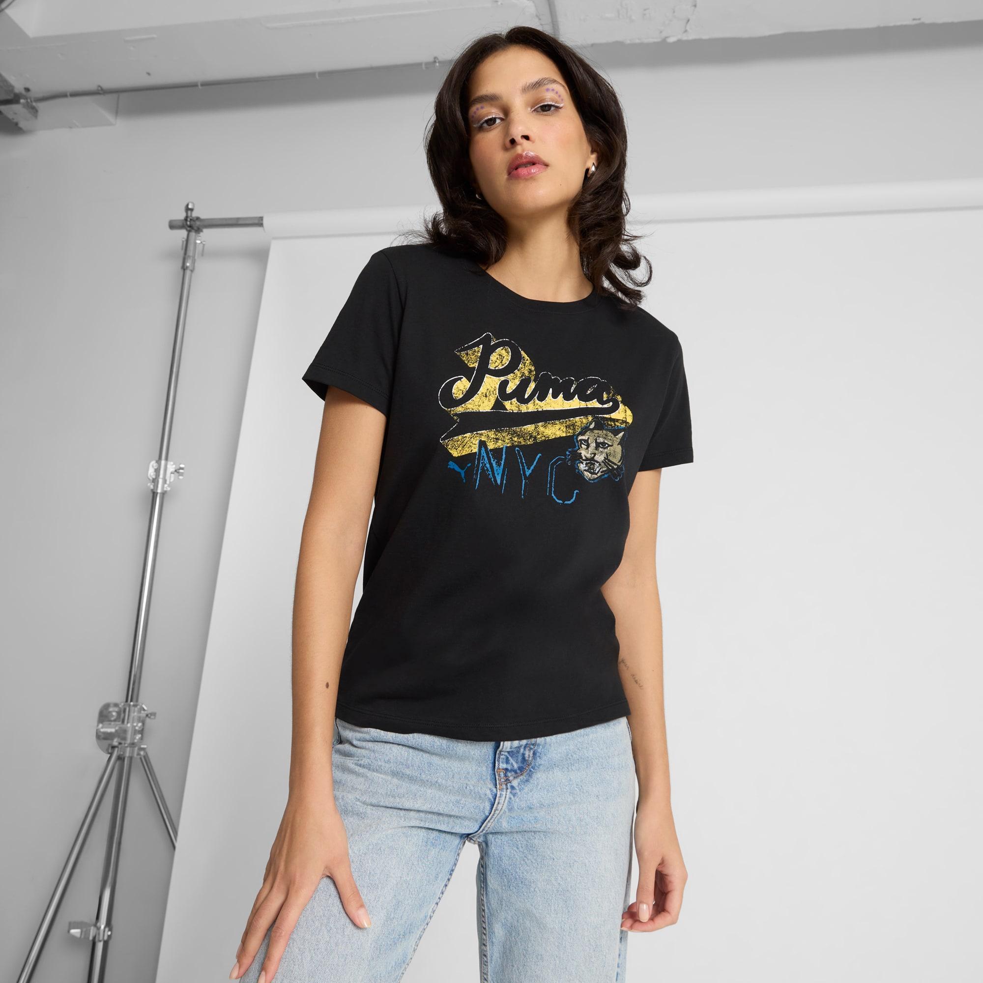 PUMA GRAPHICS NYC Remix Women's T-Shirt Product Image