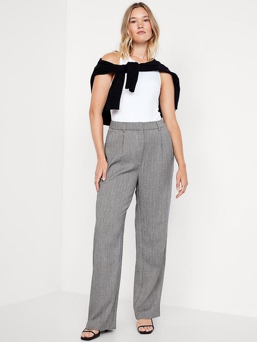Extra High-Waisted Taylor Trouser Wide-Leg Pants Product Image