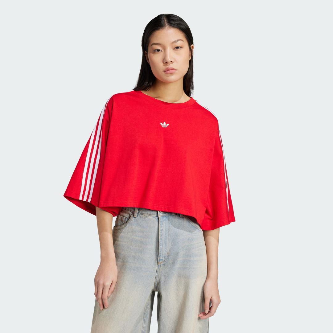 adidas Adilenium Season 3 Boxy Oversized Tee White XL Womens Product Image