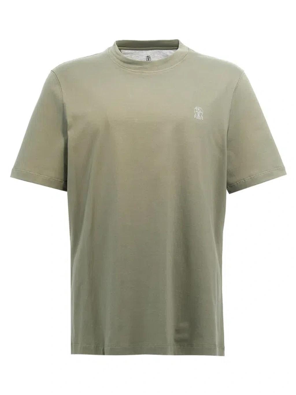 BRUNELLO CUCINELLI T-shirt  Men Color Green In Grün Product Image