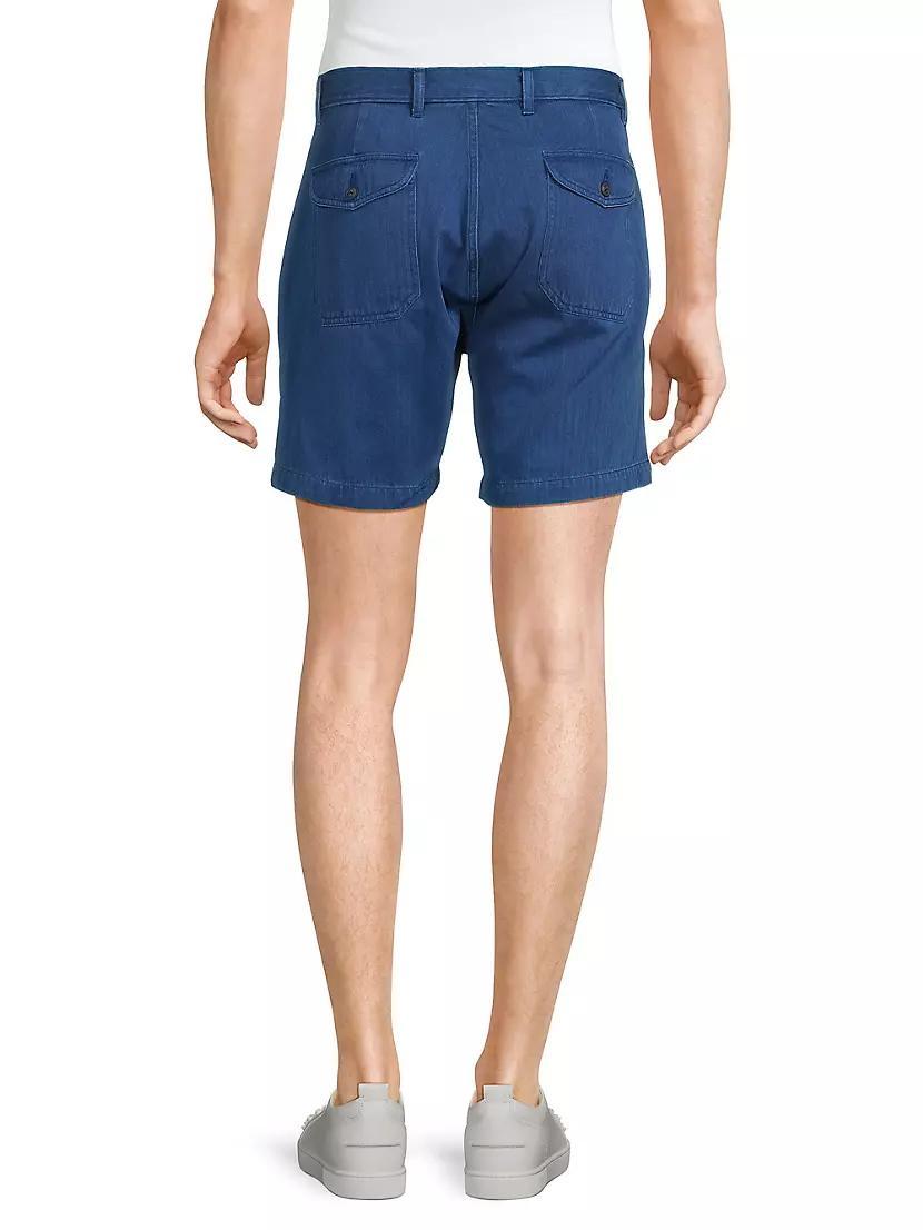 Herringbone Flat Front Shorts Product Image